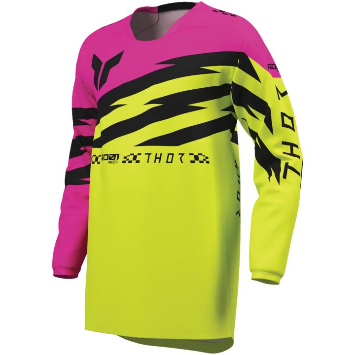 Crosströja Barn Launchmode Shockie Rosa Gul THOR 2XS – bild 3