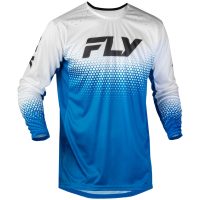 Crosströja Barn Rayce Sonar Blå Vit Svart FLY RACING