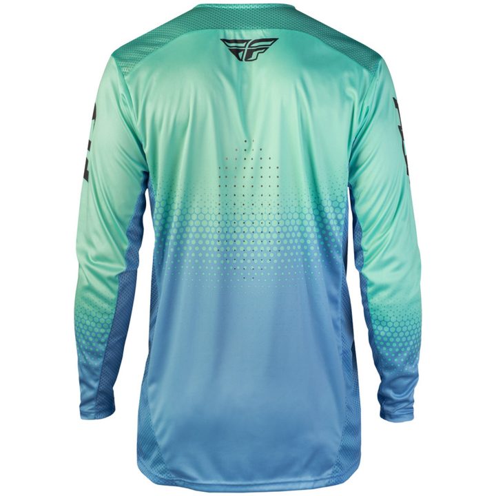 Crosströja Barn Rayce Sonar Turkos Aqua FLY RACING Ys – bild 2