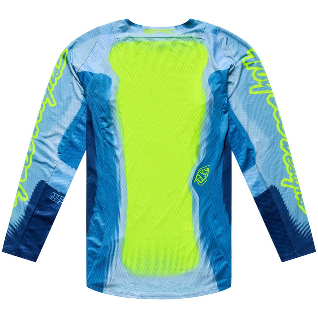 Crosströja Barn SE Pro Illusion Blå Neongul TROY LEE DESIGNS s – bild 5