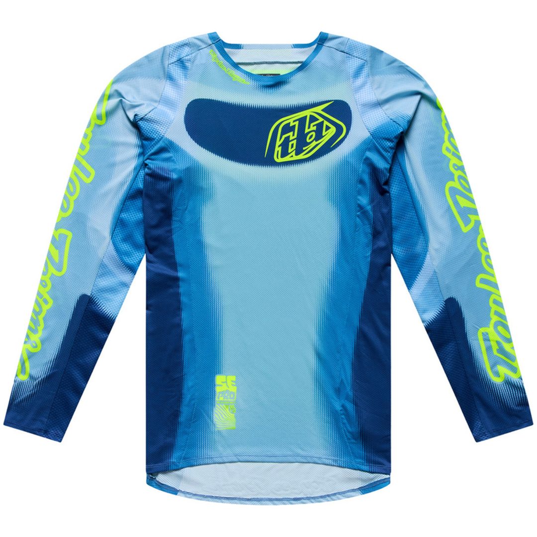 Crosströja Barn SE Pro Illusion Blå Neongul TROY LEE DESIGNS s