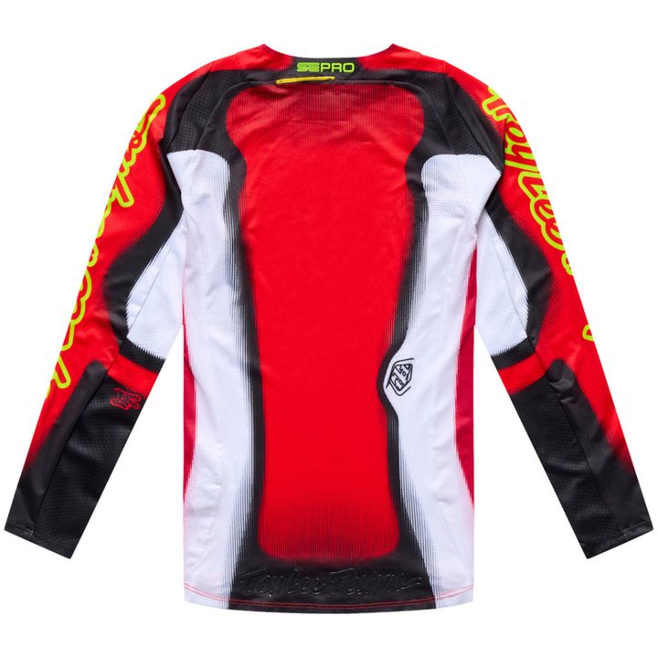 Crosströja Barn SE Pro Illusion Röd Svart TROY LEE DESIGNS ym – bild 3