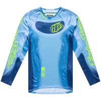 Crosströja Barn SE Pro Illusion Skiffergrå Neongul TROY LEE DESIGNS