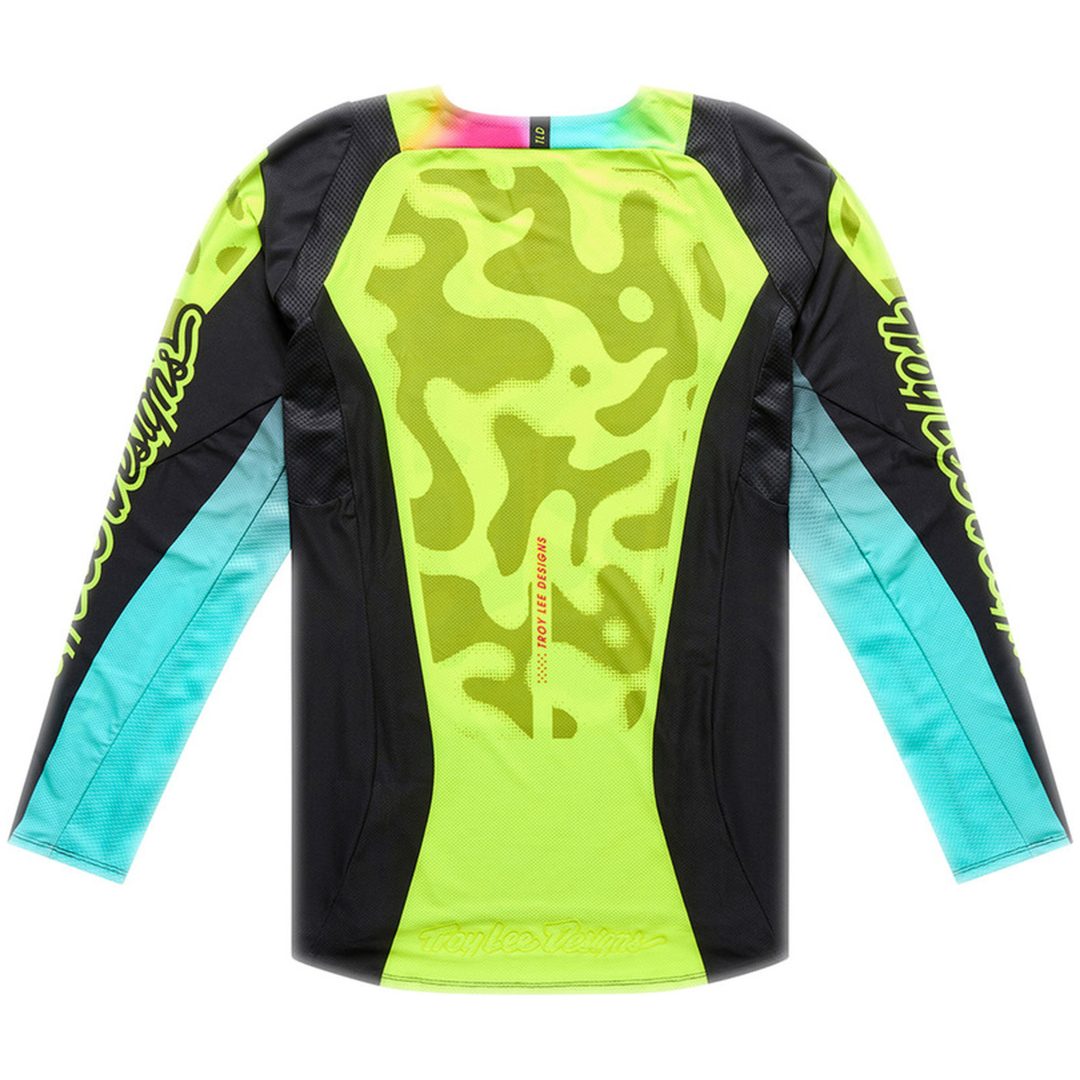 Crosströja Barn SE Pro Myth Neongul Svart TROY LEE DESIGNS M – bild 3