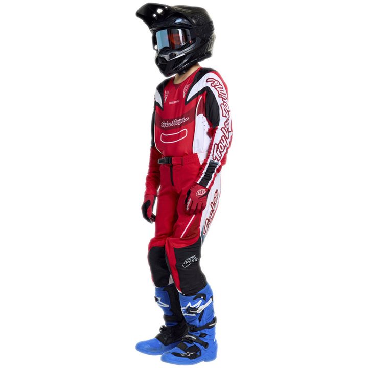 Crosströja Barn SE Pro Salvo Röd Vit TROY LEE DESIGNS yxs – bild 5