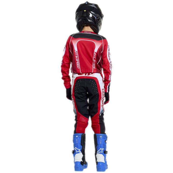 Crosströja Barn SE Pro Salvo Röd Vit TROY LEE DESIGNS yxs – bild 6