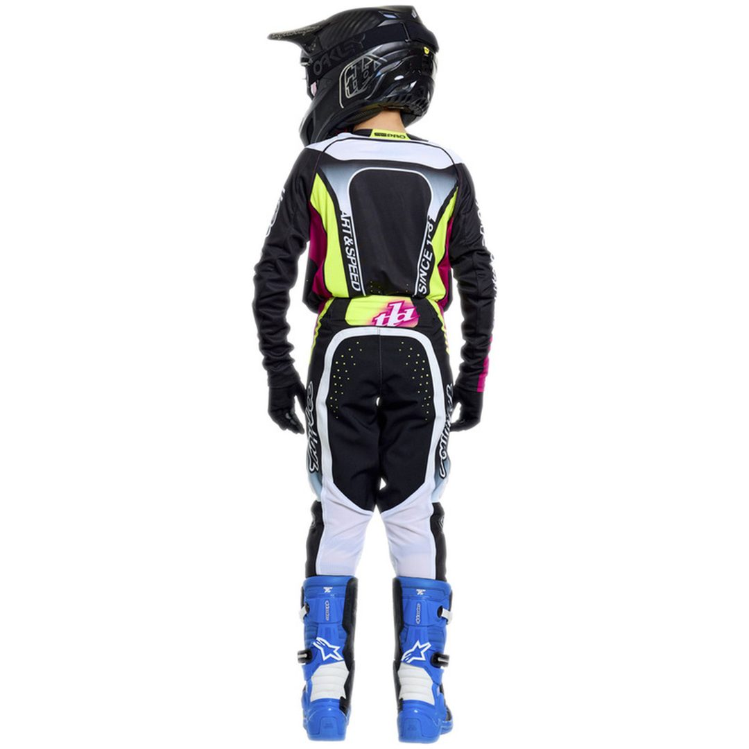 Crosströja Barn SE Pro Salvo Svart Vit TROY LEE DESIGNS ym – bild 6