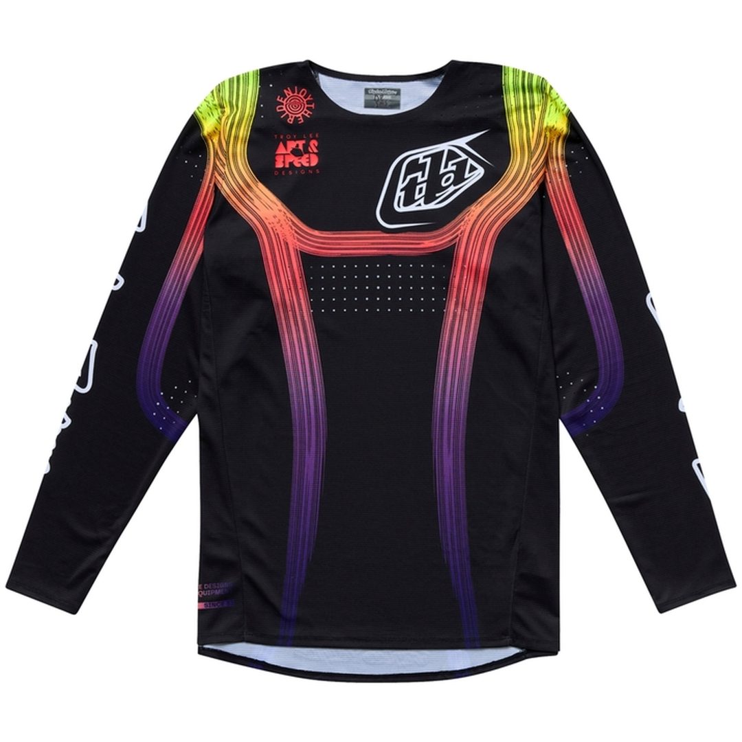Crosströja Barn SE PRO Stripes Svart TROY LEE DESIGNS Medium Barn