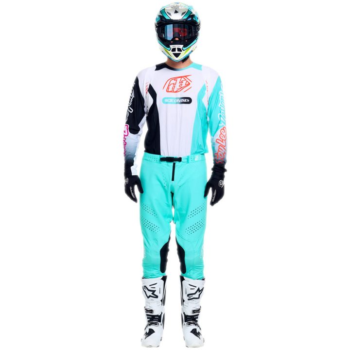 Crosströja Barn SE Pro Vit Blå TROY LEE DESIGNS M – bild 4