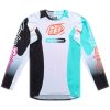 Crosströja Barn SE Pro Vit Blå TROY LEE DESIGNS M – miniatyr 1