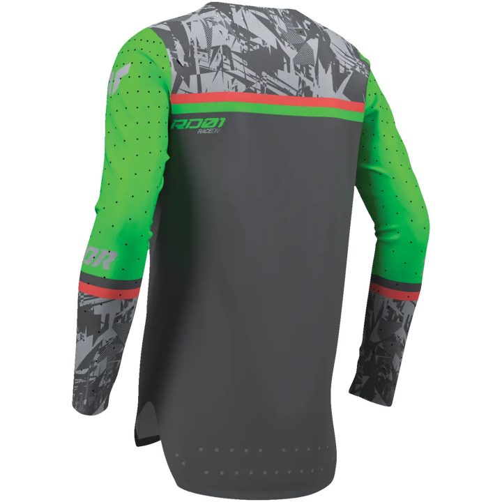 Crosströja Barn Sportmode Punkd Grå Grön THOR s – bild 2