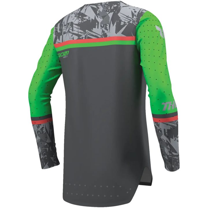 Crosströja Barn Sportmode Punkd Grå Grön THOR s – bild 3