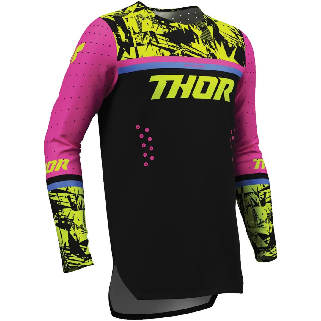 Crosströja Barn Sportmode Punkd Svart Rosa THOR s