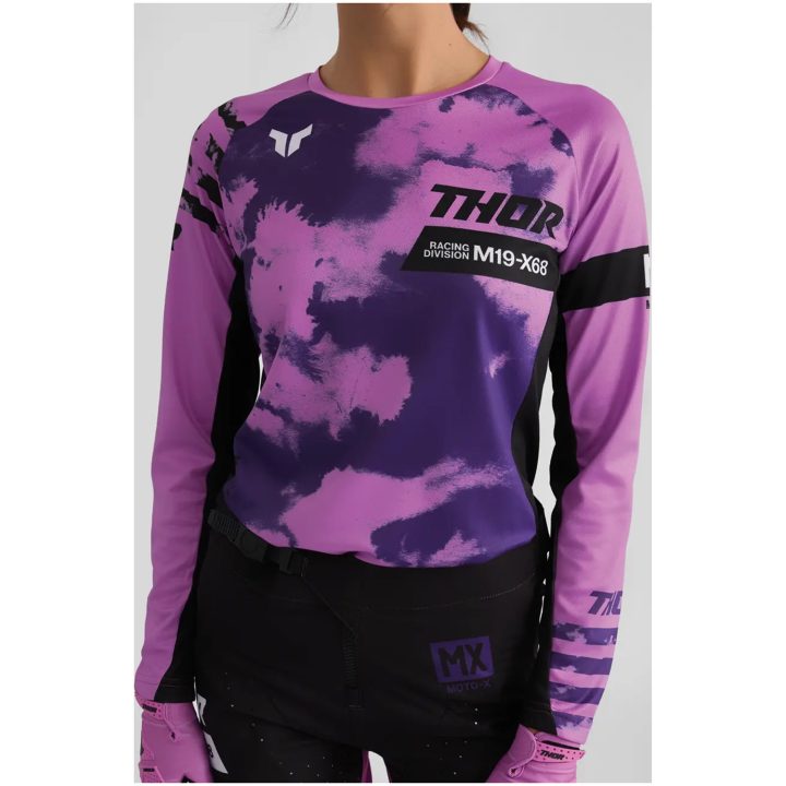 Crosströja Dam Launchmode Bleach Lila THOR XS – bild 5