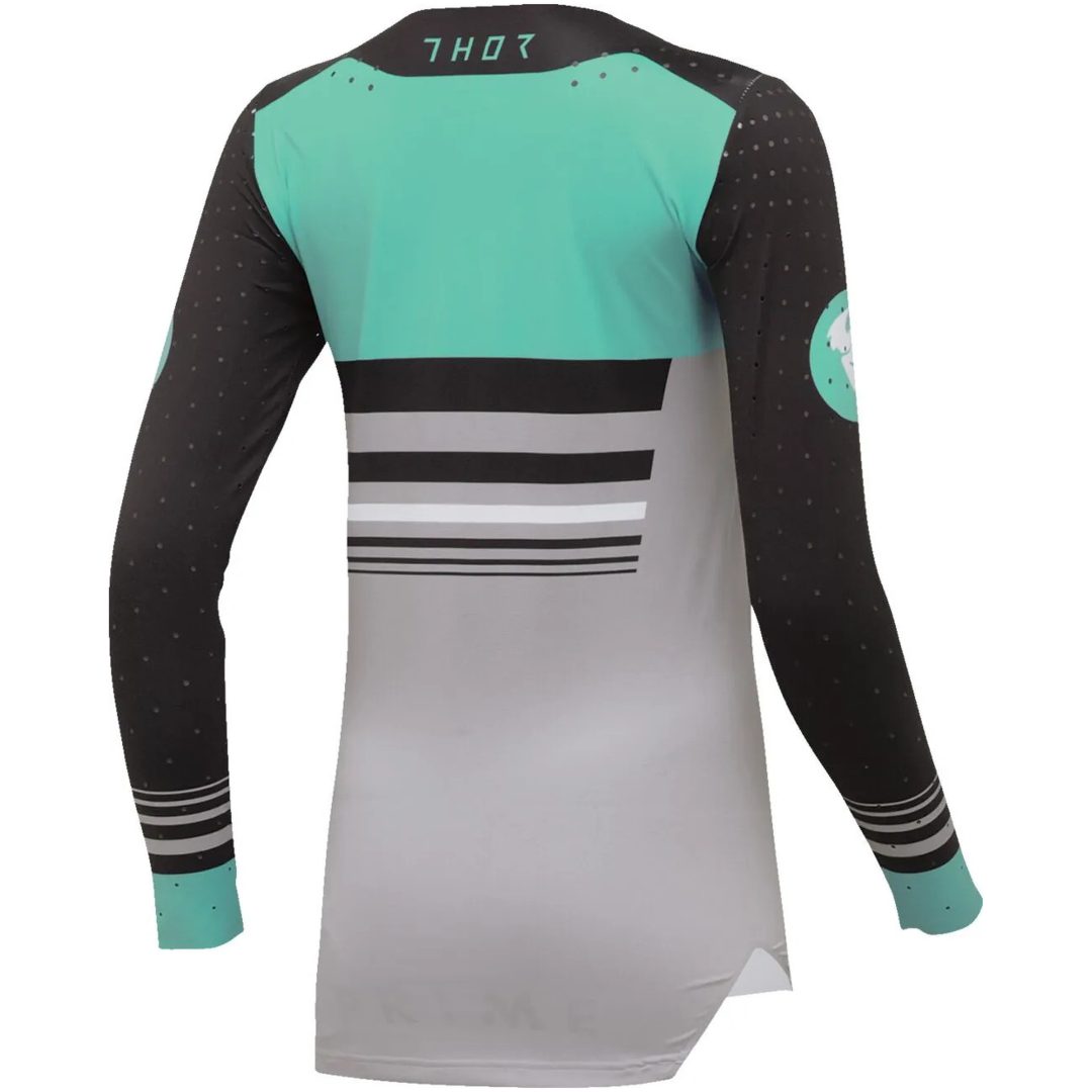 Crosströja Dam Prime Blaz Svart Grå/Svart/Turkos THOR XS – bild 5