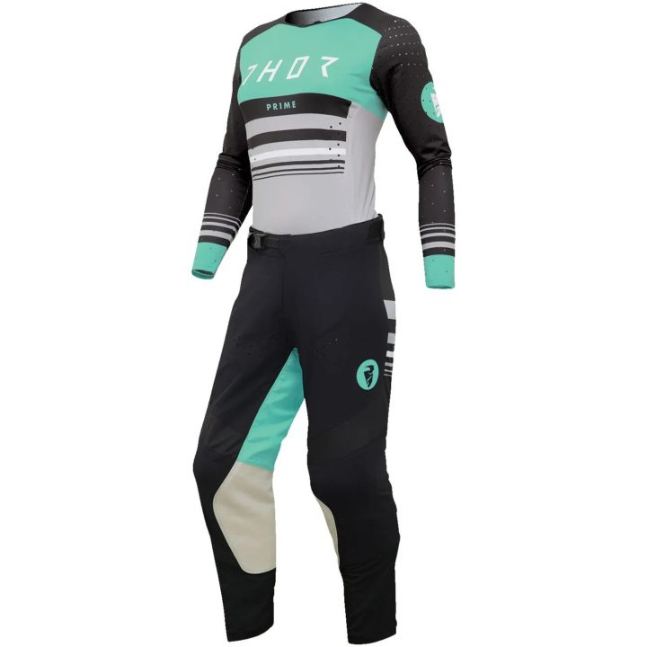 Crosströja Dam Prime Blaz Svart Grå/Svart/Turkos THOR XS – bild 4