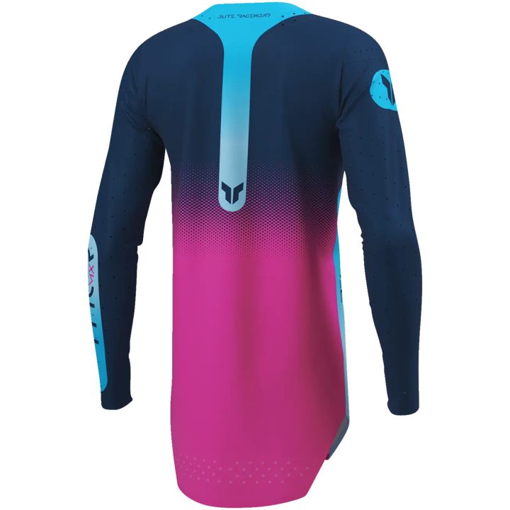 Crosströja Dam Sportmode Merge Blå Rosa THOR XS – bild 2