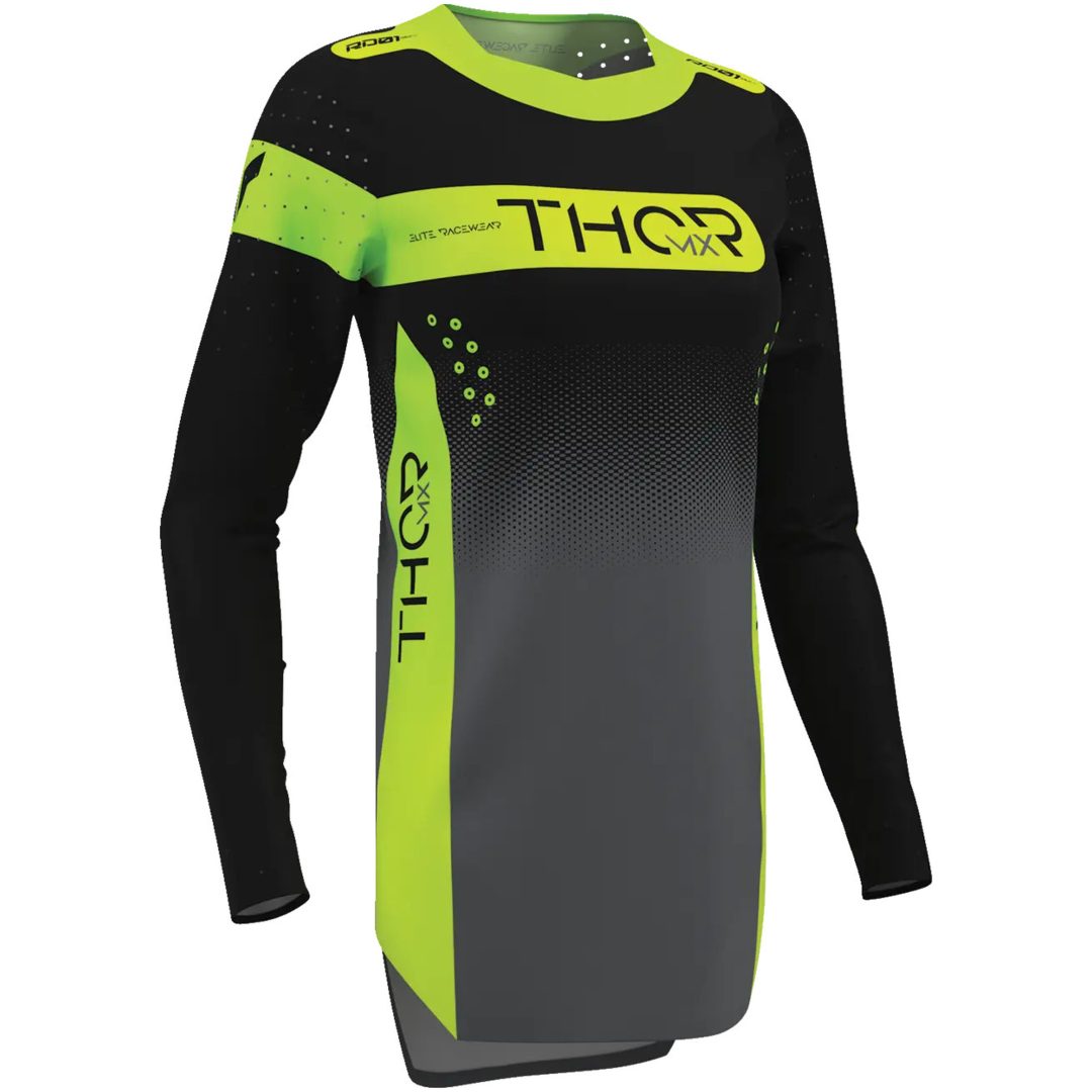 Crosströja Dam Sportmode Merge Svart Grå Gul THOR XS