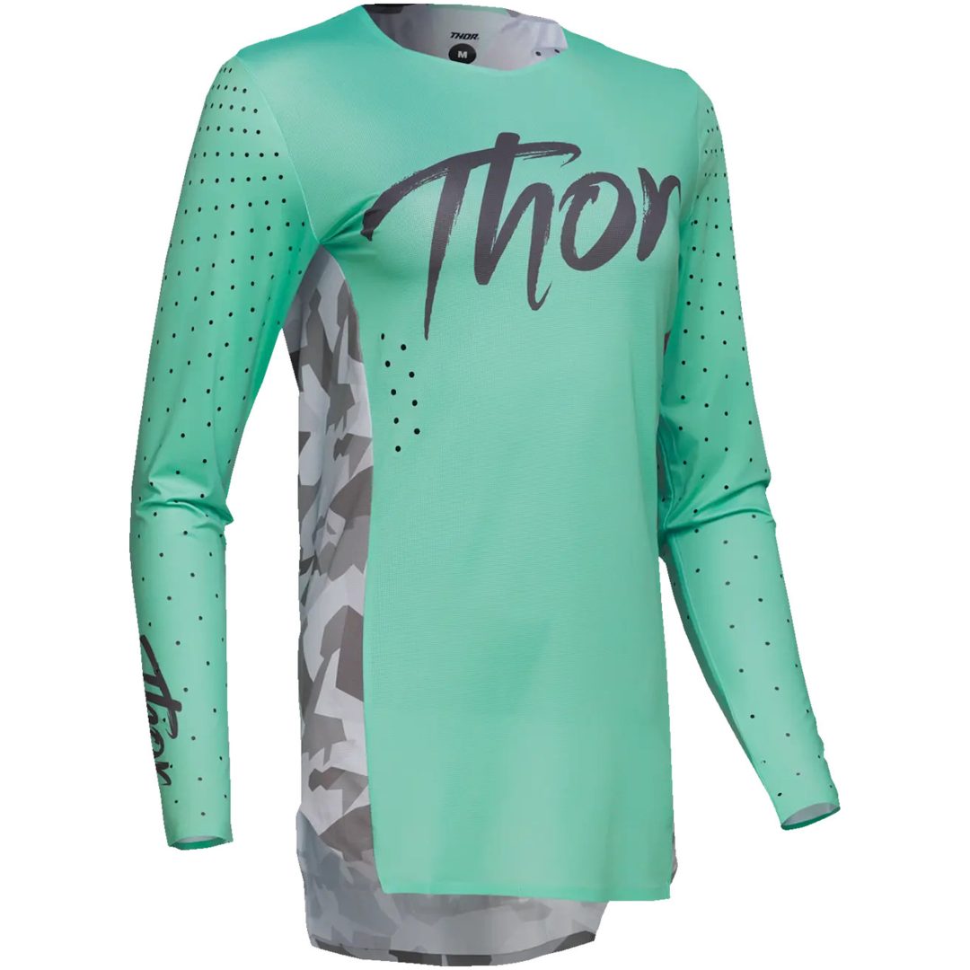 Crosströja Dam Sportmode Shadow Grå/grön/teal THOR Medium – bild 5