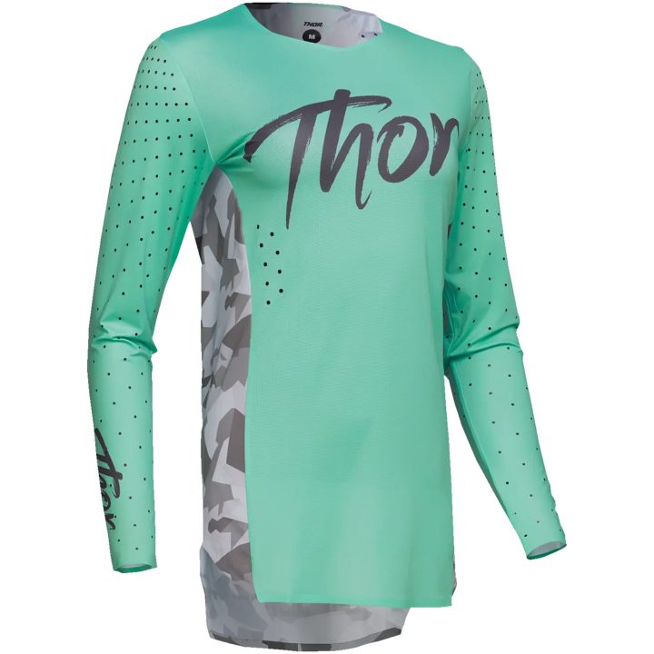 Crosströja Dam Sportmode Shadow Grå/grön/teal THOR Medium – bild 5