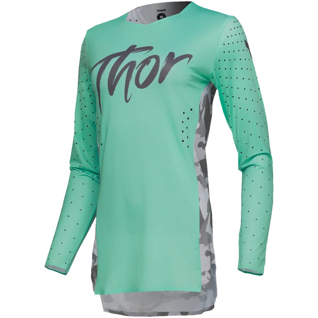 Crosströja Dam Sportmode Shadow Grå/grön/teal THOR Medium