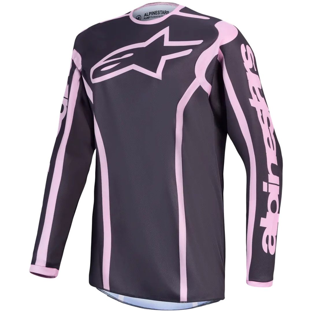 Crosströja Dam Stella Fluid Apex v2 Grå Rosa Alpinestars XS