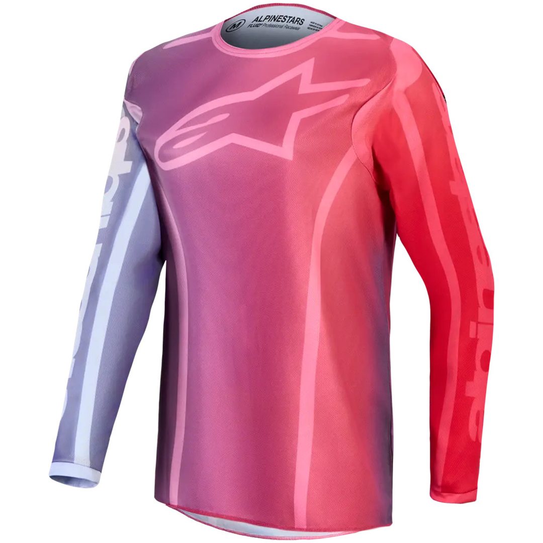 Crosströja Dam Stella Fluid Kepler Lila Röd Alpinestars XS