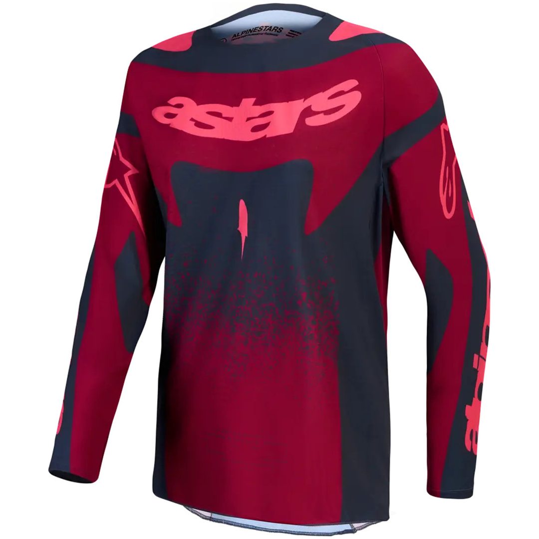 Crosströja Dam Stella Techstar Swan Mörkgrå Mörkröd Röd Alpinestars s