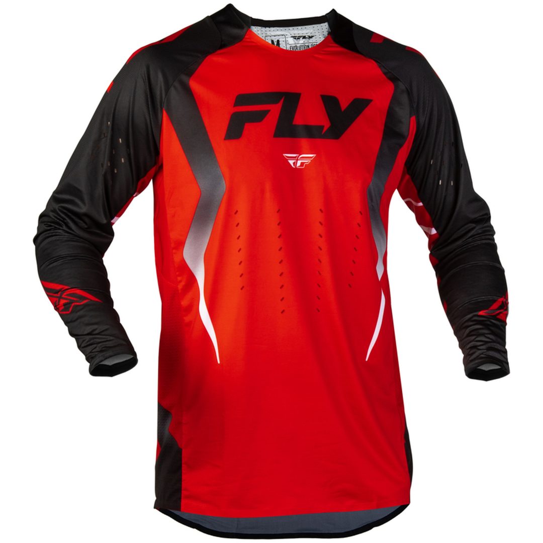 Crosströja Evolution DST Bolt Röd Svart Vit FLY RACING s