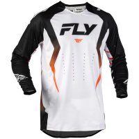 Crosströja Evolution DST Bolt Vit Svart Orange FLY RACING