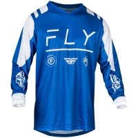 Crosströja F-16 Blå/vit FLY RACING