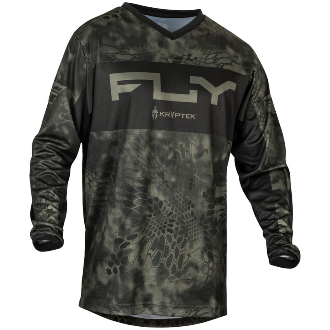 Crosströja F-16 Kryptec Se Mossgrå/svart FLY RACING s