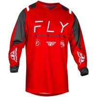 Crosströja F-16 Röd/kol/vit FLY RACING