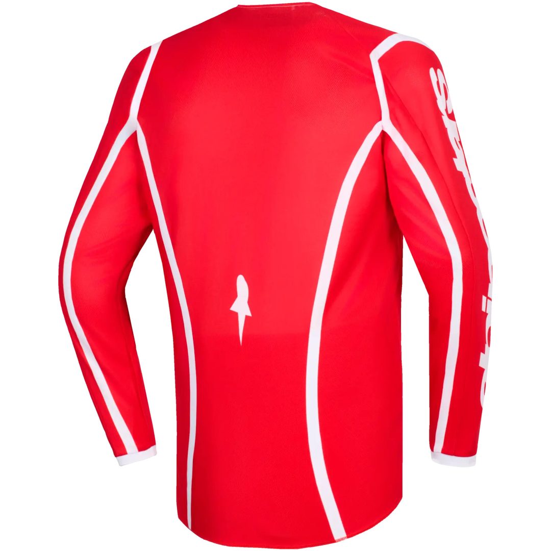 Crosströja Fluid Apex Röd Vit ALPINESTARS(MX) M – bild 2