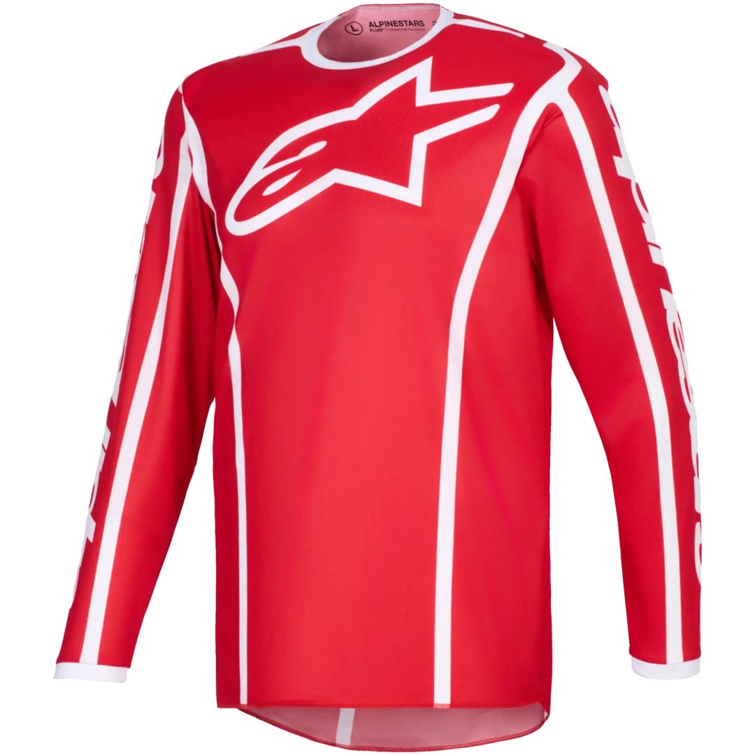 Crosströja Fluid Apex Röd Vit ALPINESTARS(MX) M