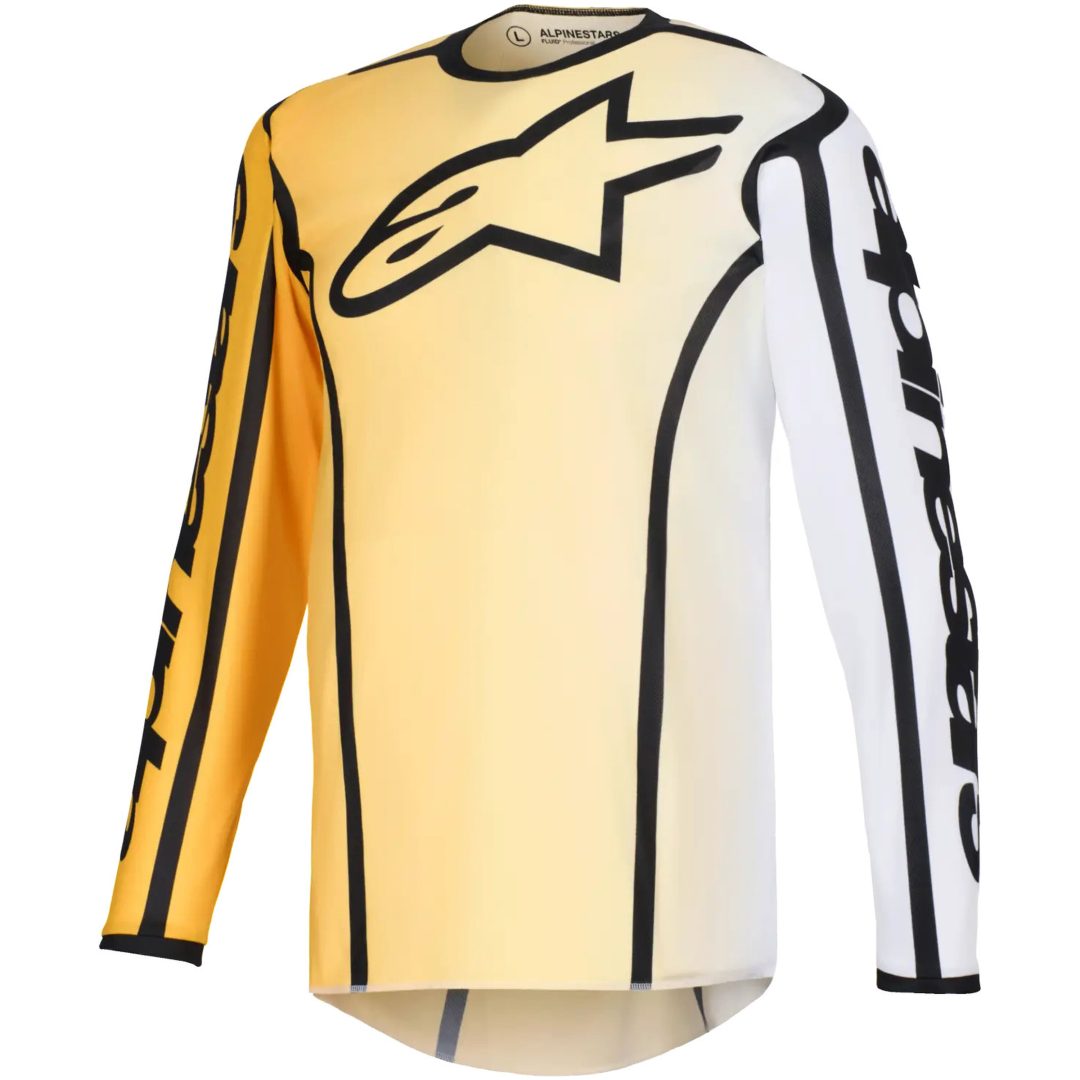 Crosströja Fluid Apex Svart Gul ALPINESTARS(MX) s