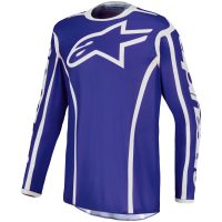 Crosströja Fluid Apex v2 Blå Vit Alpinestars