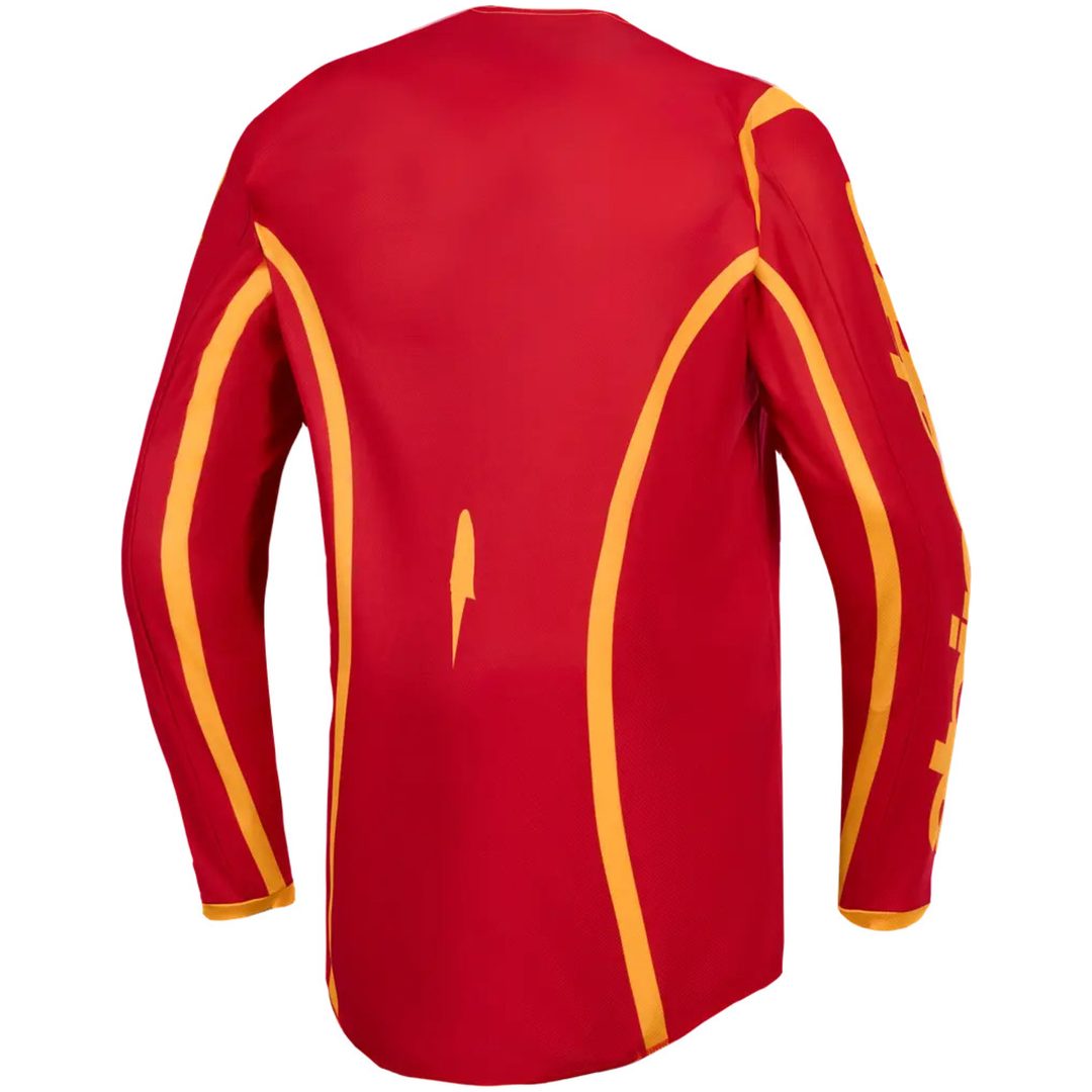 Crosströja Fluid Apex v2 Röd Guld Alpinestars s – bild 2