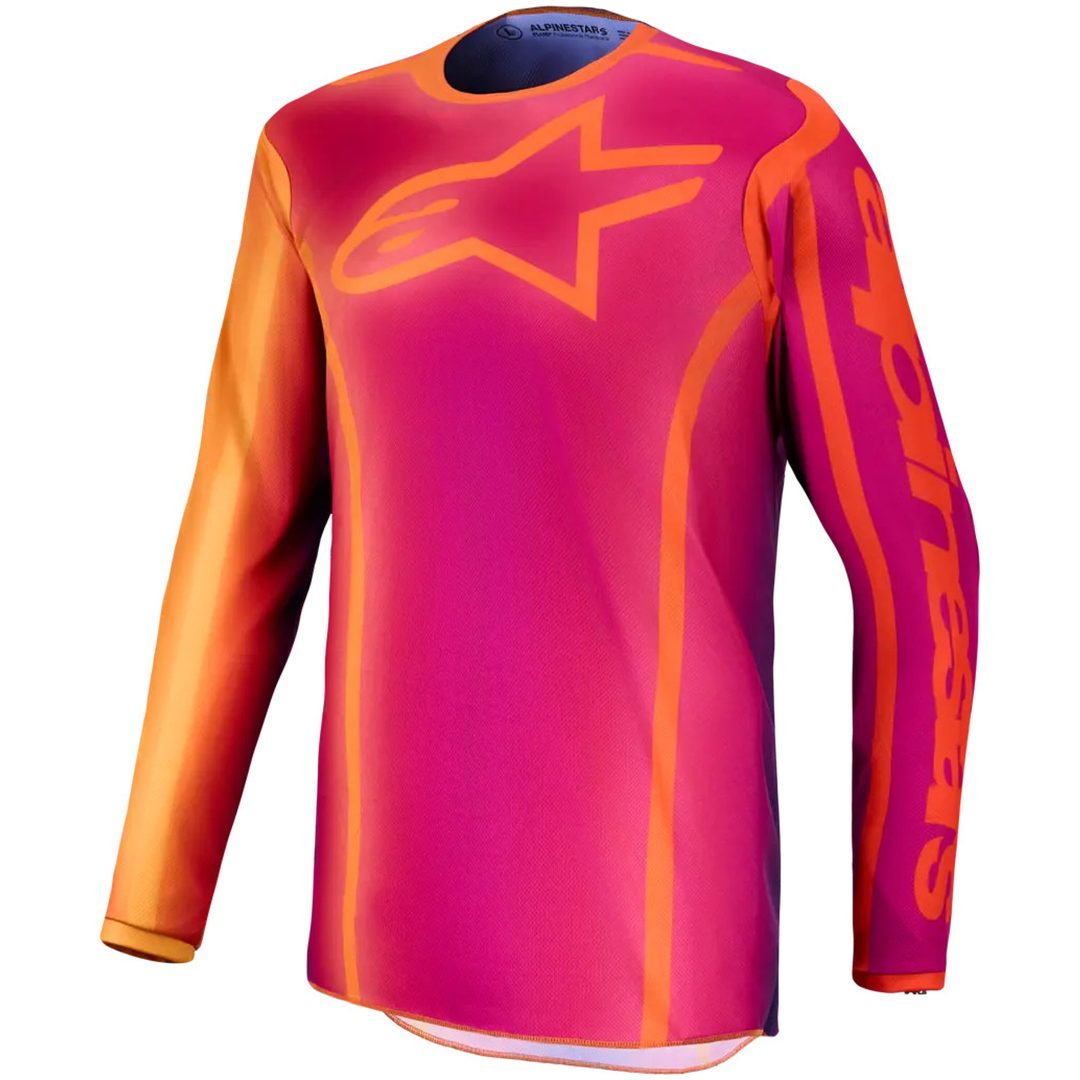 Crosströja Fluid Kepler Mörkblå Orange Rosa Lila Alpinestars s