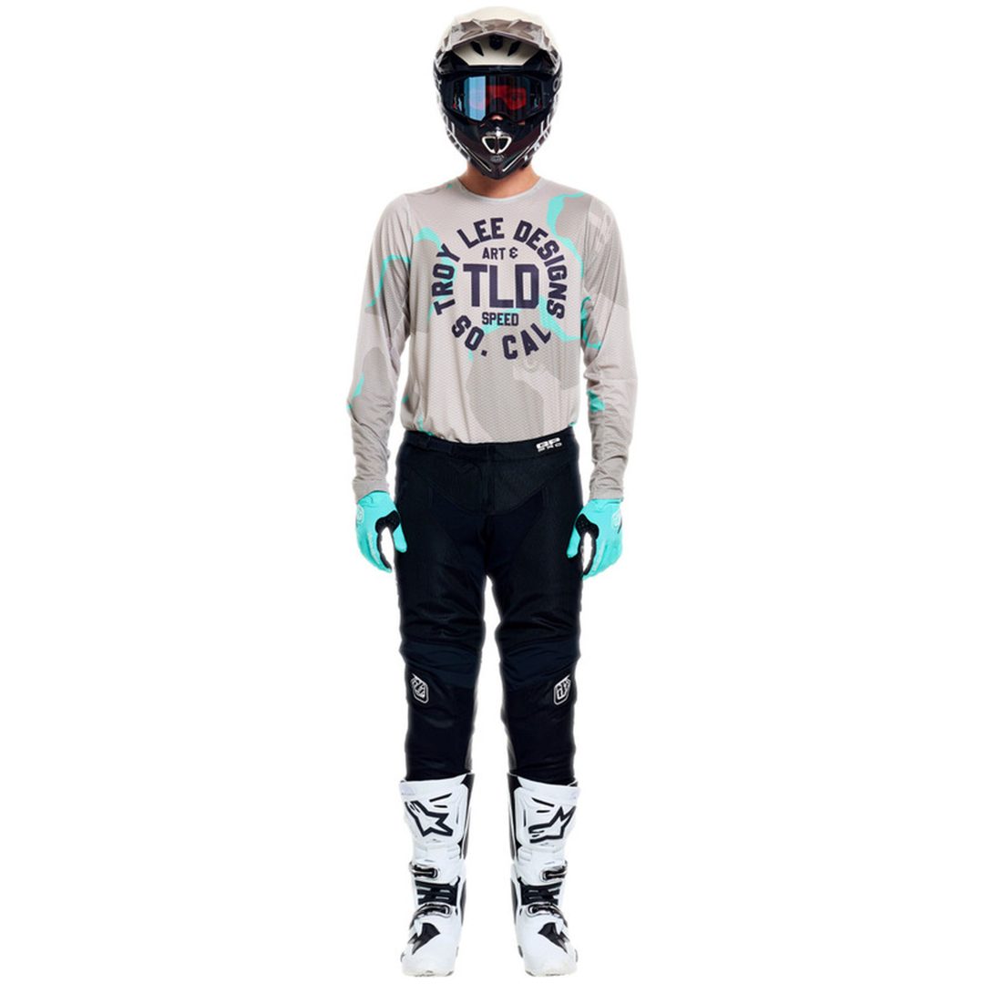 Crosströja GP Pro Air Camo Aqua Desert Blå Grå TROY LEE DESIGNS s – bild 6