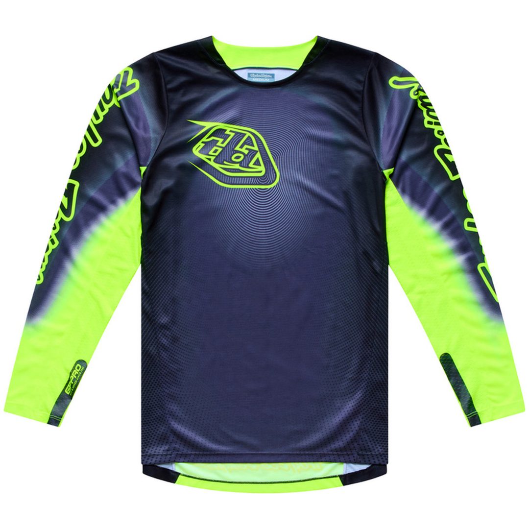 Crosströja GP Pro Imprint Grå Neongul TROY LEE DESIGNS M