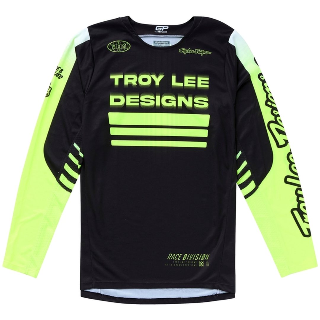 Crosströja GP Pro Segment Svart/Gul TROY LEE DESIGNS Medium