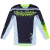 Crosströja GP Pro Stagger Grå Neongul TROY LEE DESIGNS s – miniatyr 1