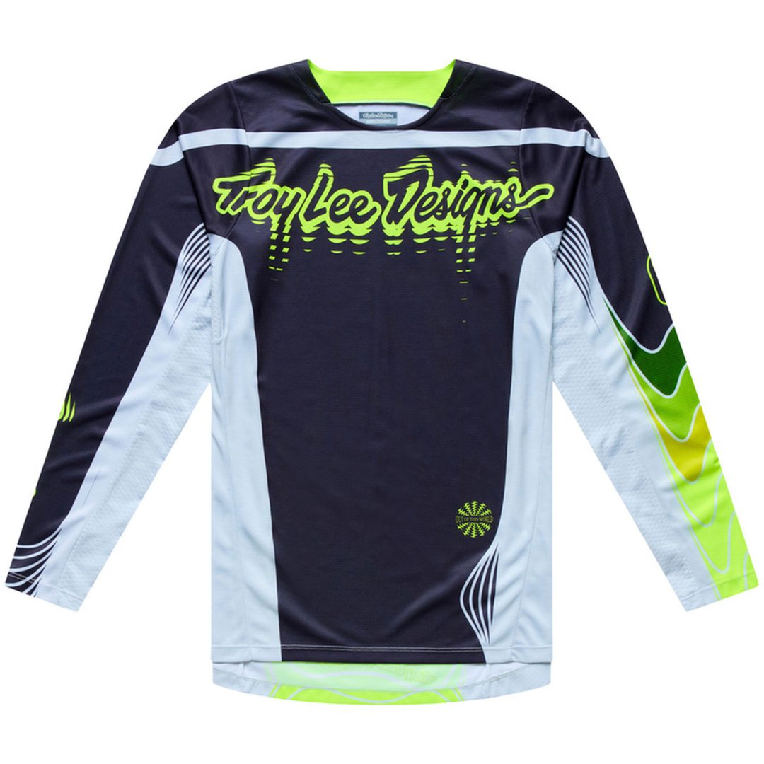 Crosströja GP Pro Stagger Grå Neongul TROY LEE DESIGNS s