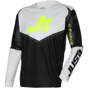 Crosströja J-Force Hexa Svart/Vit/Gul Fluo Just 1
