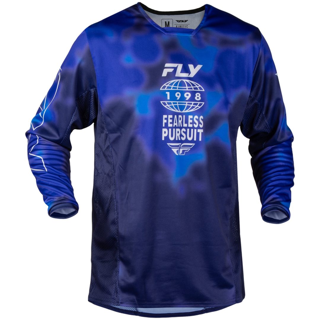 Crosströja Kinetic Blur Blå Marinblå FLY RACING s