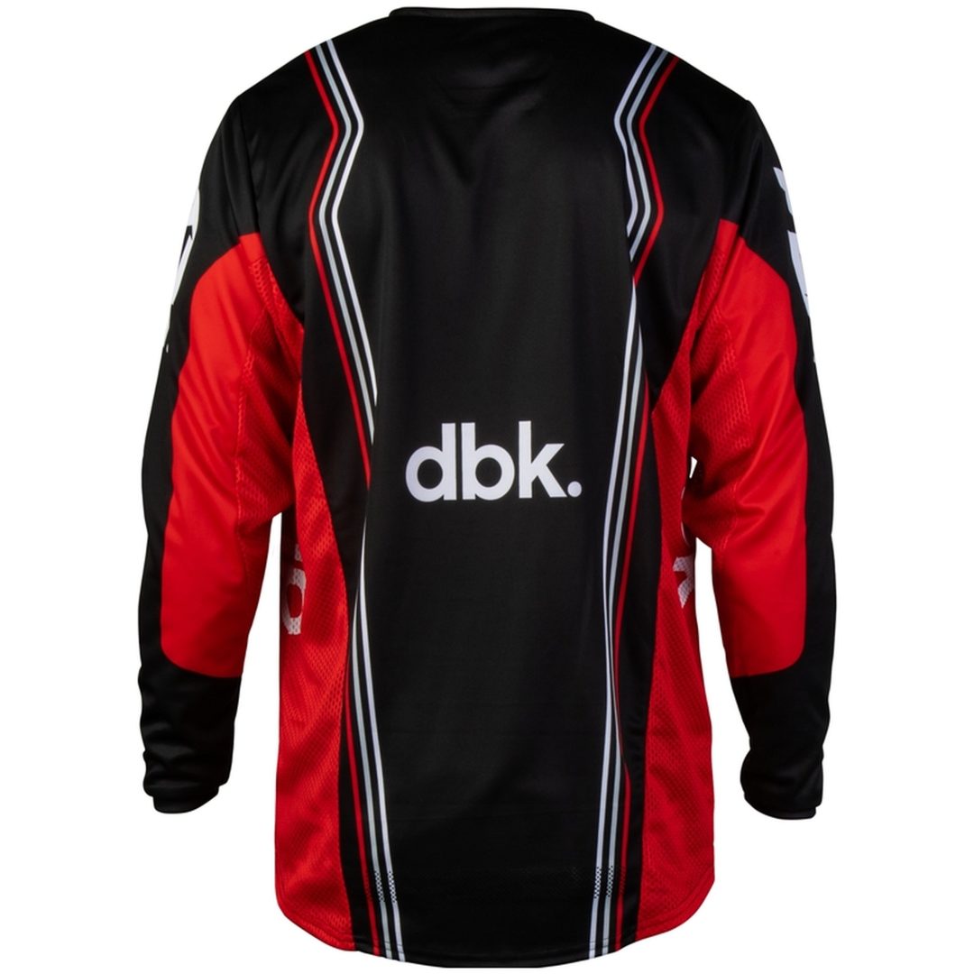 Crosströja Kinetic DBK Svart Röd Vit FLY RACING s – bild 2