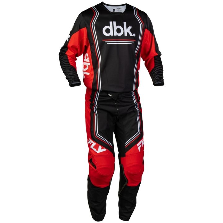 Crosströja Kinetic DBK Svart Röd Vit FLY RACING s – bild 3