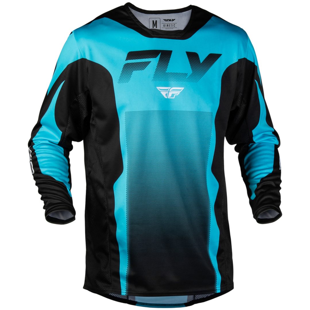 Crosströja Kinetic Fade Blå Svart Vit FLY RACING s
