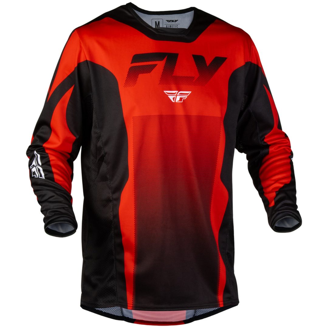 Crosströja Kinetic Fade Röd Svart Vit FLY RACING s